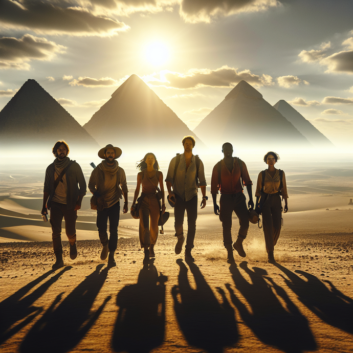 Silhouettes of Adventure: A Journey to the Pyramids