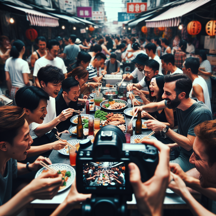 Laughter, Food, and Friends: A Street Market Feast