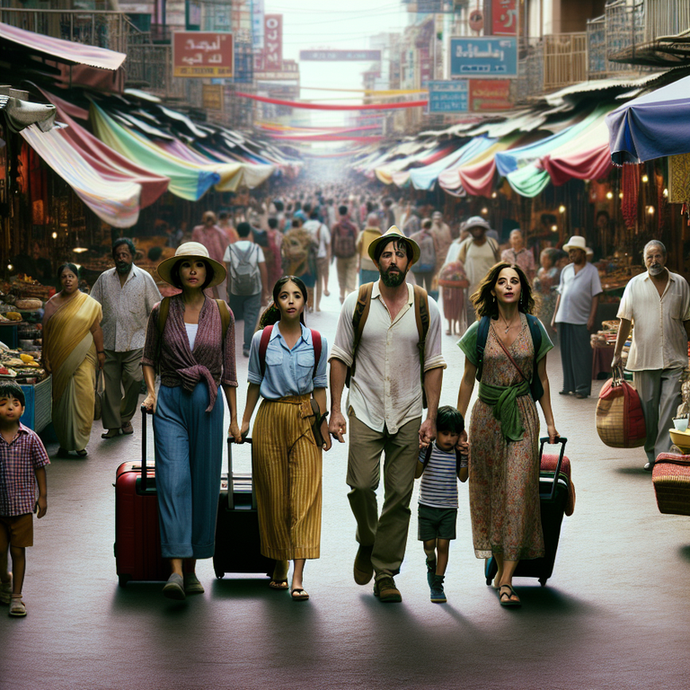 A Family’s Adventure Through a Bustling Asian Market