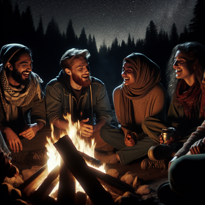 Campfire Nights: Laughter, Stars, and Warmth