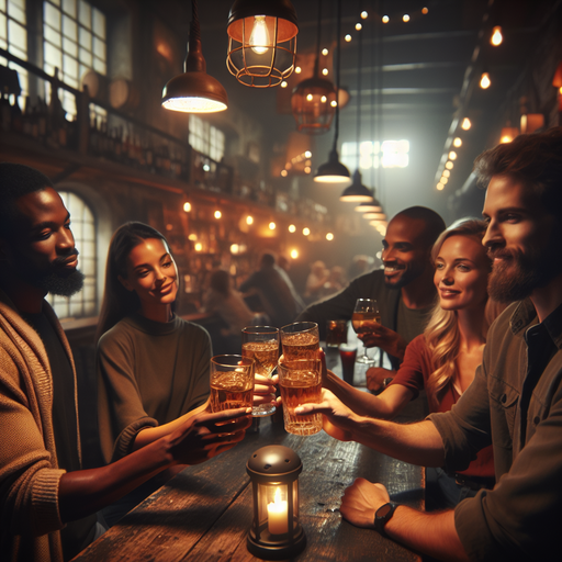 Cheers to Friendship: A Warm and Inviting Moment at the Bar