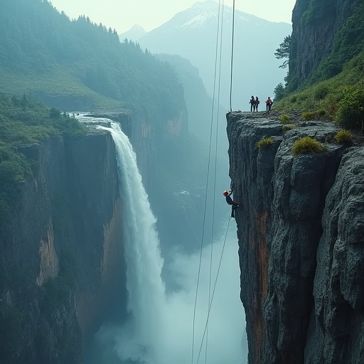 Conquering the Cascade: A Climber’s Dance with Danger