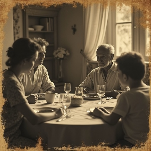 A Moment of Shared Connection in a Vintage Setting