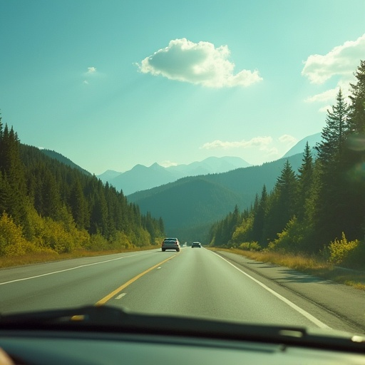 Tranquil Mountain Pass Road Trip