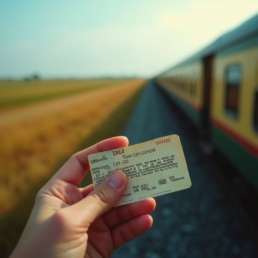 A Moment of Anticipation: A Train Ticket Held Tight