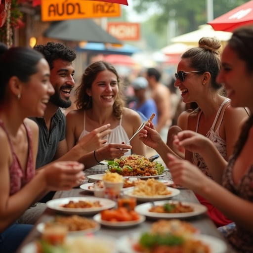 Friends, Food, and Laughter: Capturing the Joy of a Shared Meal