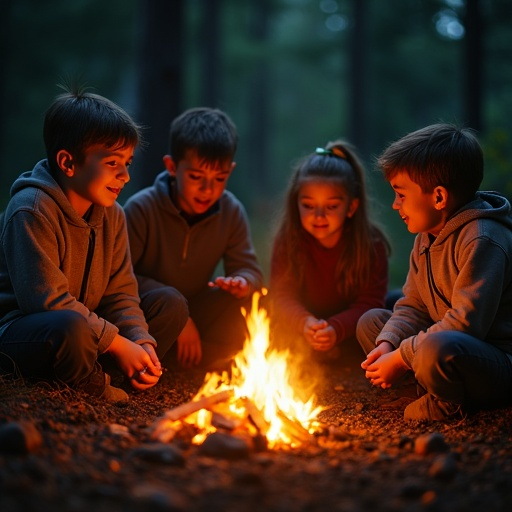 Campfire Tales: A Night of Cozy Nostalgia