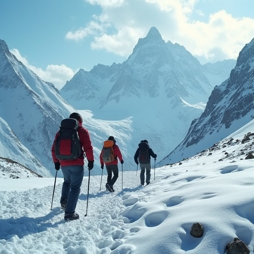 Tiny Hikers Conquer a Majestic Mountain Range