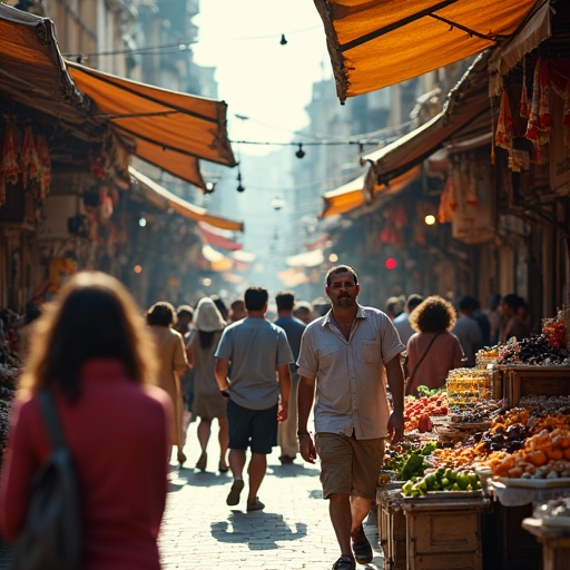 Vibrant Street Market: A Feast for the Senses