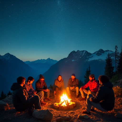 Campfire Under the Stars: A Cozy Escape in the Mountains