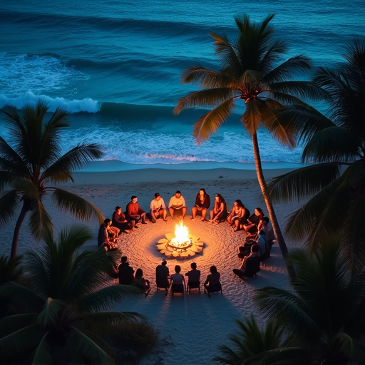 Bonfire Night on the Beach: Cozy Vibes and Mystery in the Moonlight