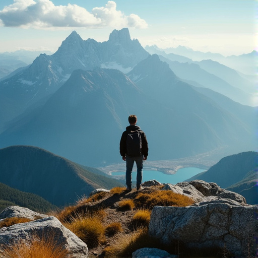 A Moment of Solitude on the Mountaintop