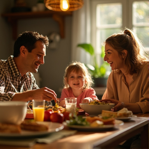 Family Dinner: A Moment of Warmth and Connection