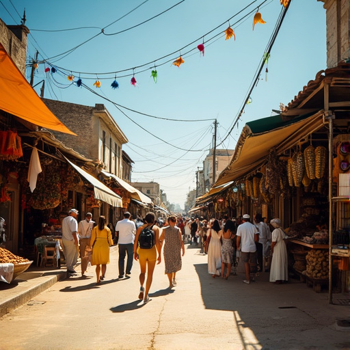 Immerse Yourself in the Vibrant Chaos of a Middle Eastern Market