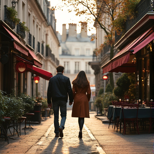 A Romantic Stroll Through a European City