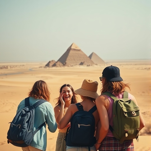 Friends Explore the Wonders of Giza