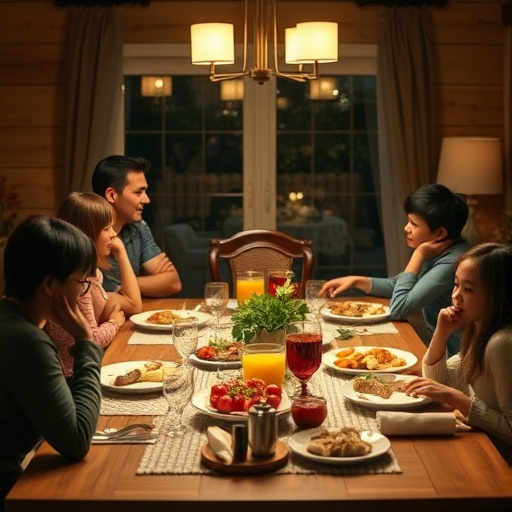 Family Dinner: A Moment of Warmth and Connection