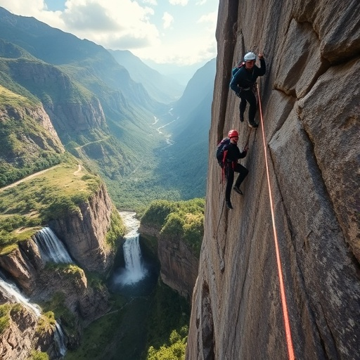 Tiny Figures Against Immensity: Climbers Conquer a Majestic Peak