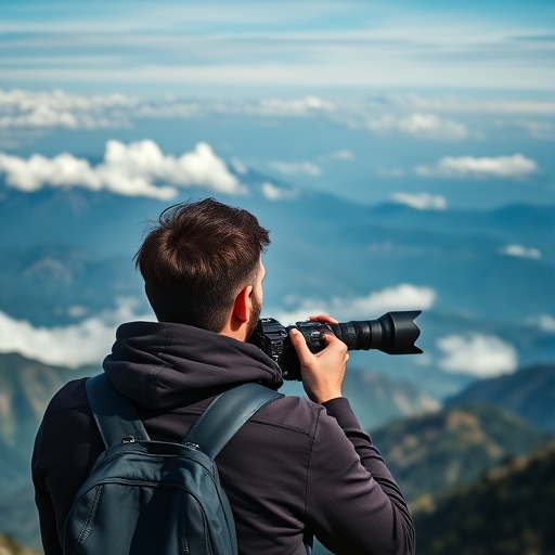 Capturing the Majesty: A Man and His Mountain View