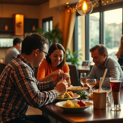 Warm Lights, Happy Friends: A Cozy Restaurant Gathering