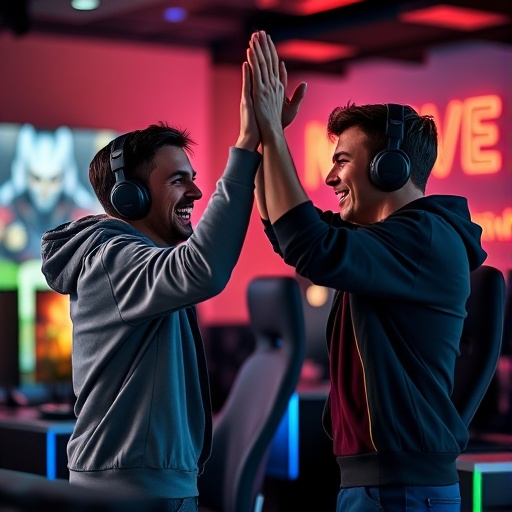 High-Five Victory: The Joy of Competition