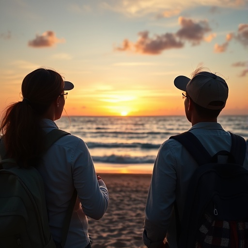 Silhouettes of Love at Sunset