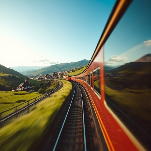 A Journey Through Verdant Valleys: A Train Ride Filled with Hope