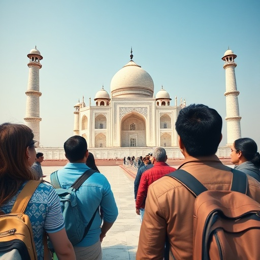 Anticipation and Wonder: Tourists Approach the Taj Mahal