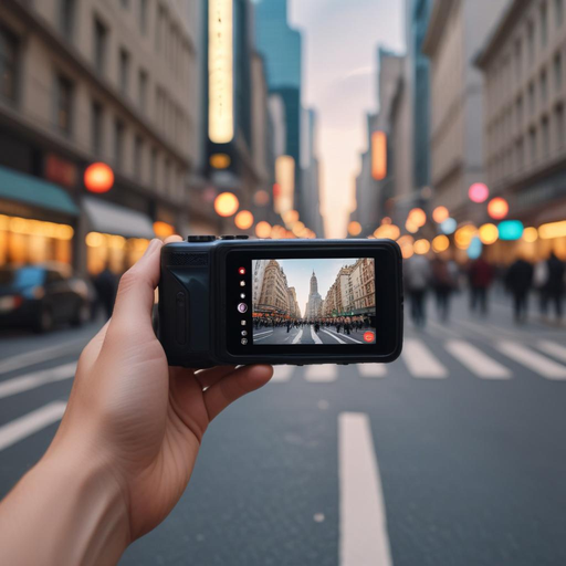 Capturing the City’s Pulse: A Candid Moment on a Busy Street