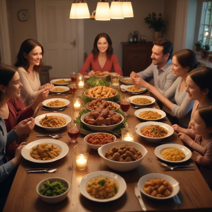 Family Dinner: A Moment of Warmth and Togetherness