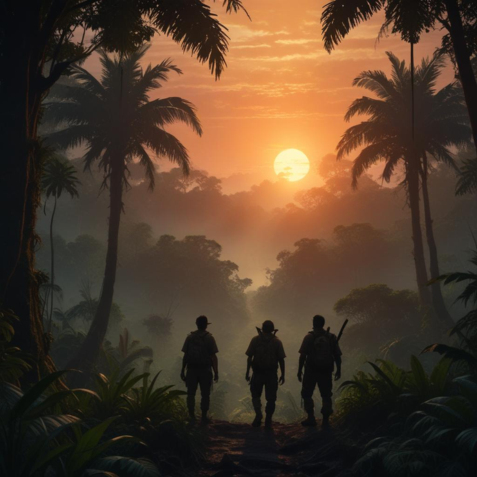 Lost in the Jungle’s Embrace: A Silhouette of Hope