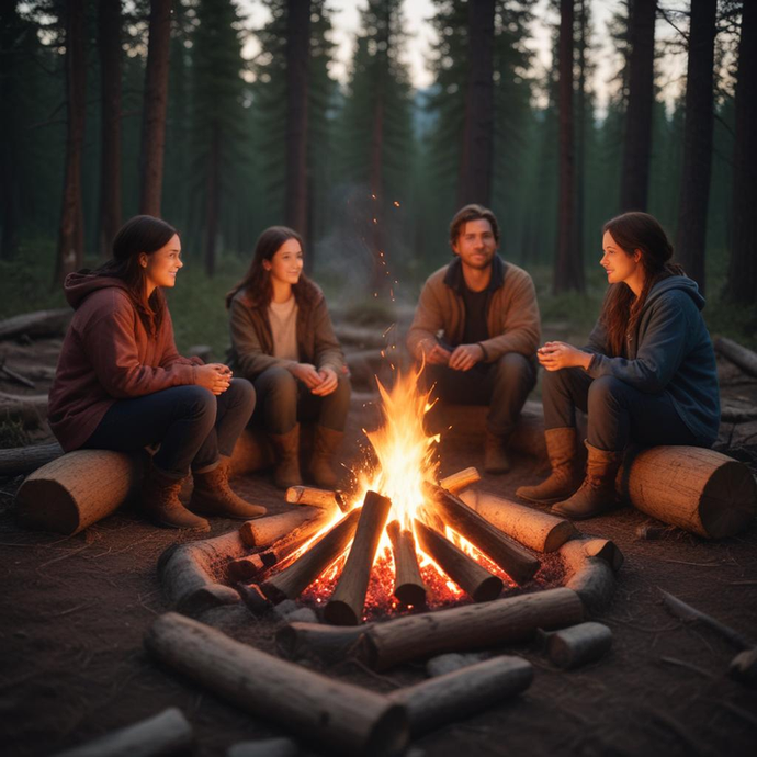 Campfire Comfort: Finding Warmth in the Forest’s Embrace