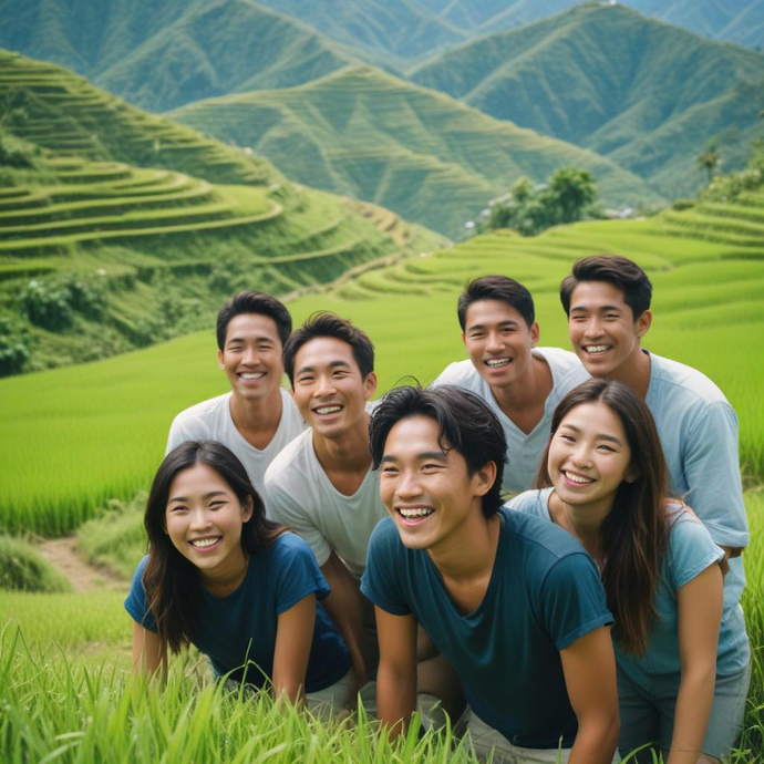 Joyful Adventure in the Rice Paddies