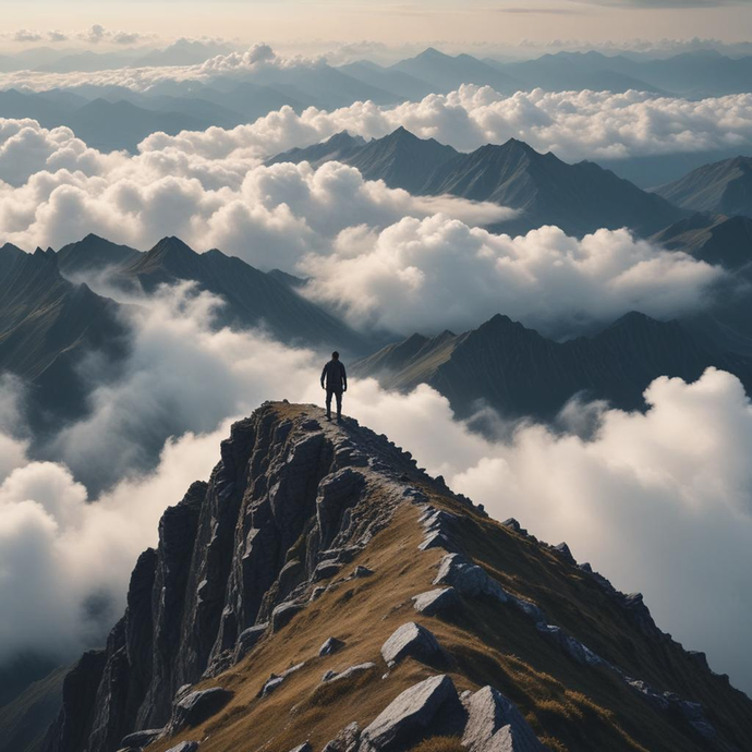 A Moment of Majesty: A Hiker’s Perspective on the World Below