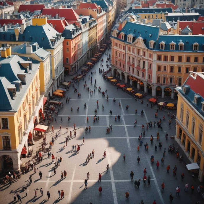 A City Awakens: A Bird’s Eye View of Urban Life