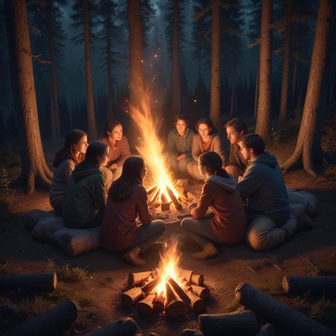 Campfire Tales: Where Friendship and Mystery Ignite