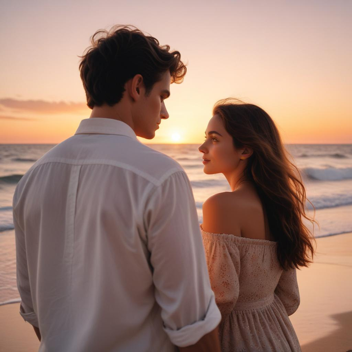 Sunset Romance on the Beach