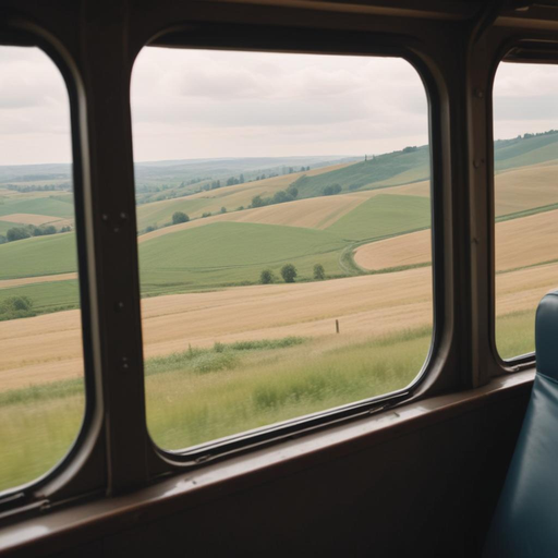 Tranquil Journey Through Rolling Green Hills