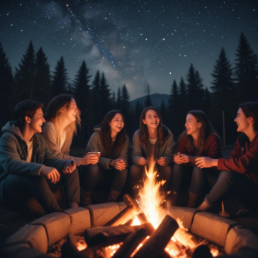 Campfire Tales Under the Milky Way