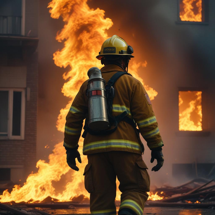 Firefighter Braves Blazing Inferno