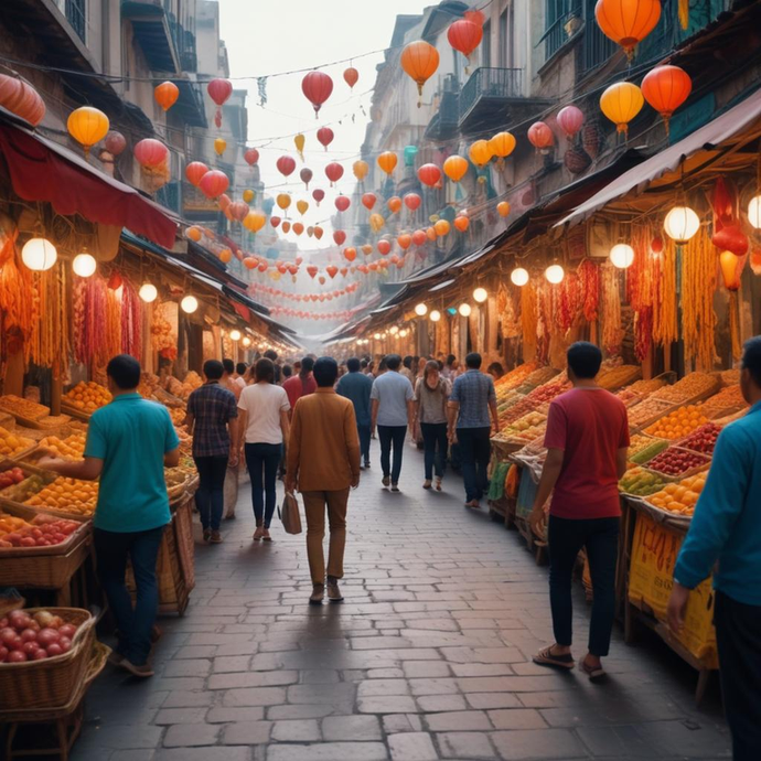 Immerse Yourself in the Vibrant Energy of a Bustling Market