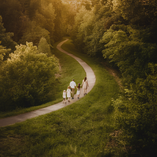 Golden Hour Family Stroll