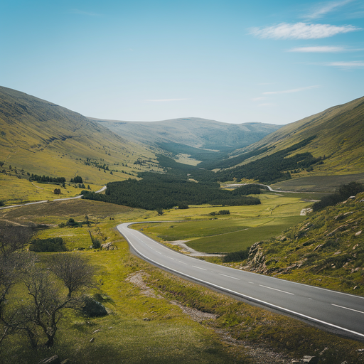 Tranquil Journey Through a Verdant Valley