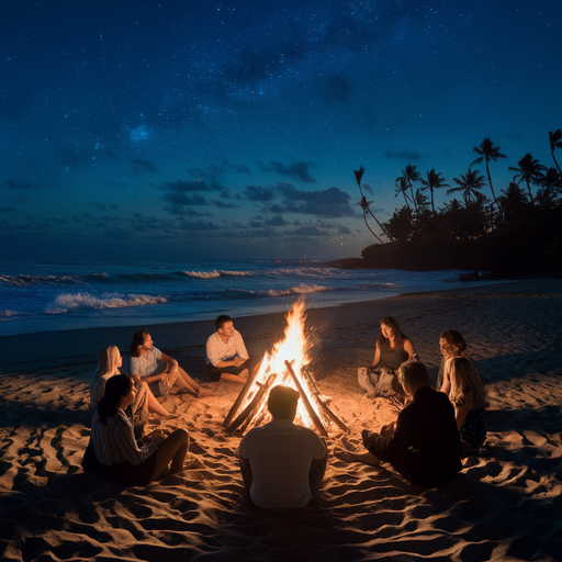 Bonfire Nights Under a Starry Sky