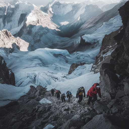 Conquering the Peaks: Hikers Embark on a Majestic Mountain Adventure