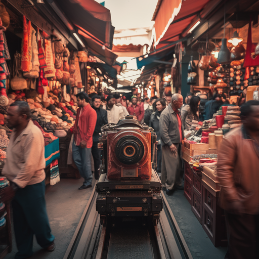 A Nostalgic Journey Through a Bustling Market