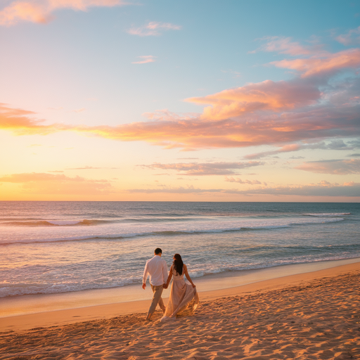 Sunset Romance on the Beach