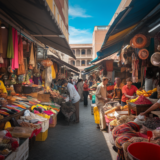 A Vibrant Tapestry of Life: Exploring a Bustling Middle Eastern Market