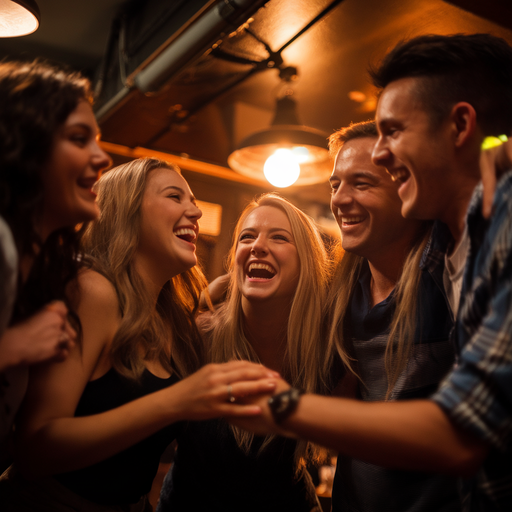 Laughter and Light: Friends Share a Joyful Moment