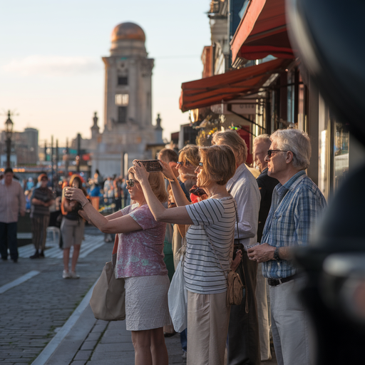 Golden Hour in a European City